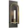 Triomphe 14.8"H Brass Accented Oiled Bronze Sconce w/ Frost Shade