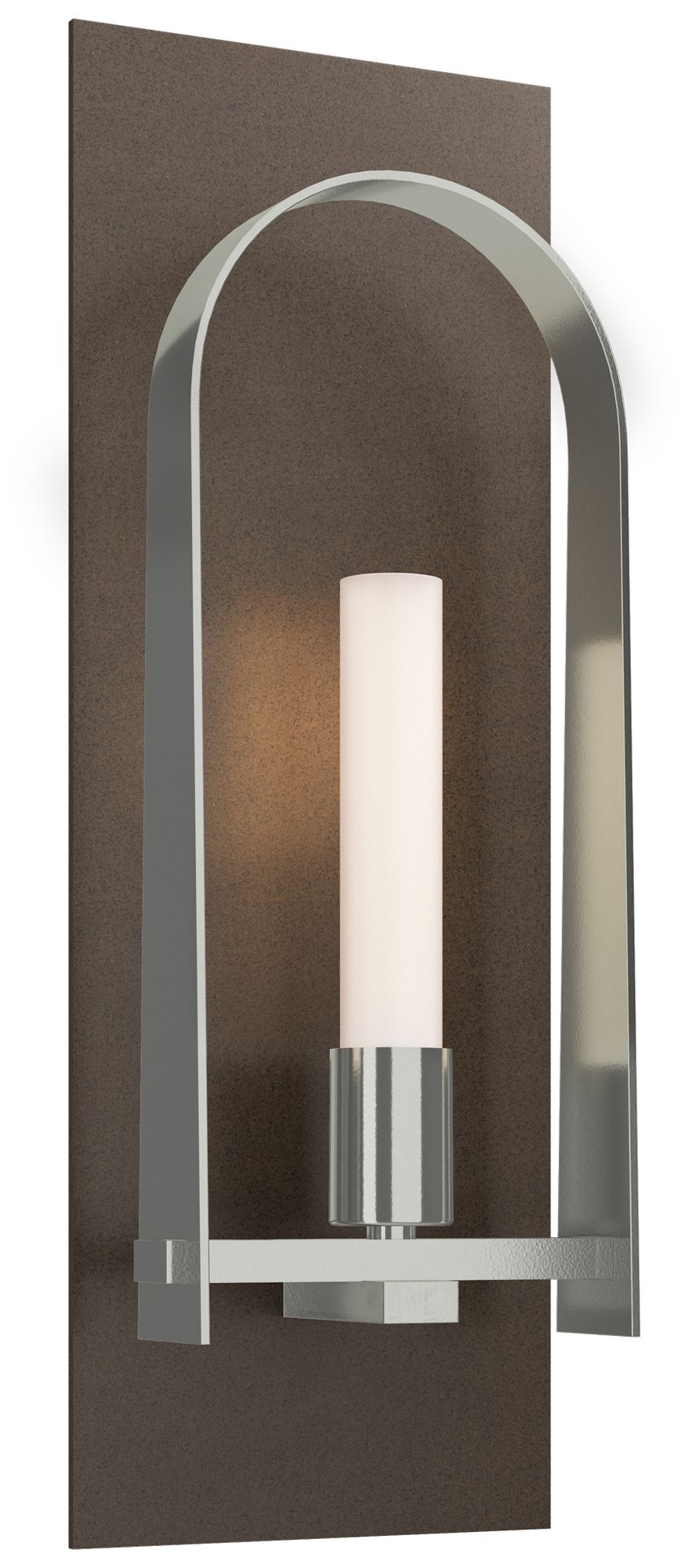 Triomphe 14.8"H Sterling Bronze Sconce w/Frosted Glass S Made to Order