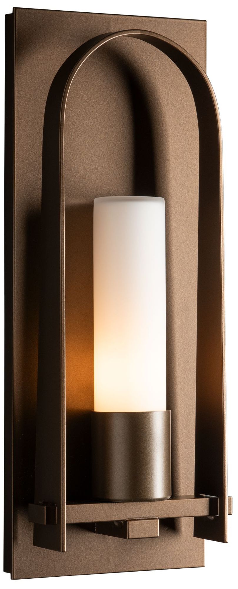 Triomphe 16" Coastal Bronze 60W Outdoor Light w/Opal Glass Sh Made to