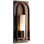 Triomphe 16" High Coastal Bronze 60W Outdoor Sconce With Opal Glass Sh