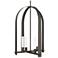 Triomphe 17" Wide 4-Light Dark Smoke Pendant With Frosted Glass Shade