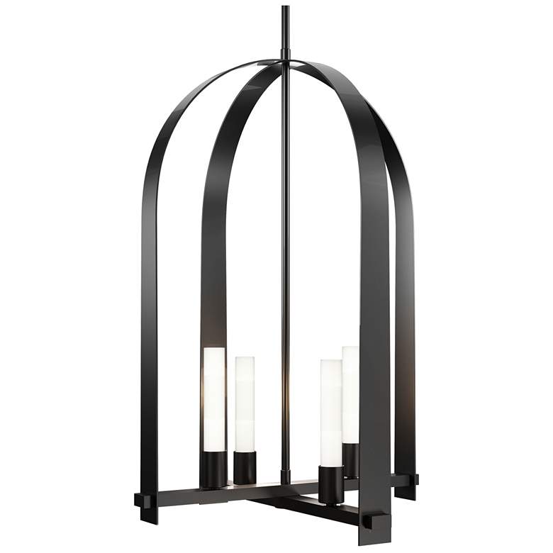 Image 1 Triomphe 17" Wide 4-Light Ink Pendant With Frosted Glass Shade