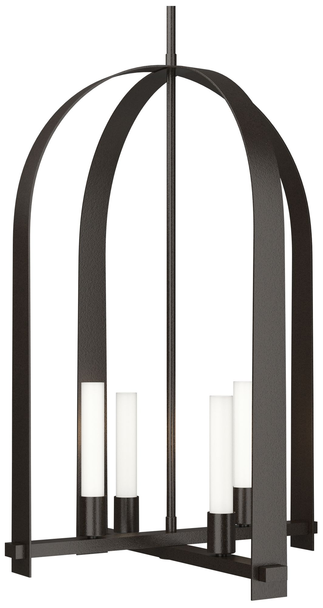 Triomphe 17" Wide 4-Light Oil Rubbed Bronze Pendant w/ Frosted Glass