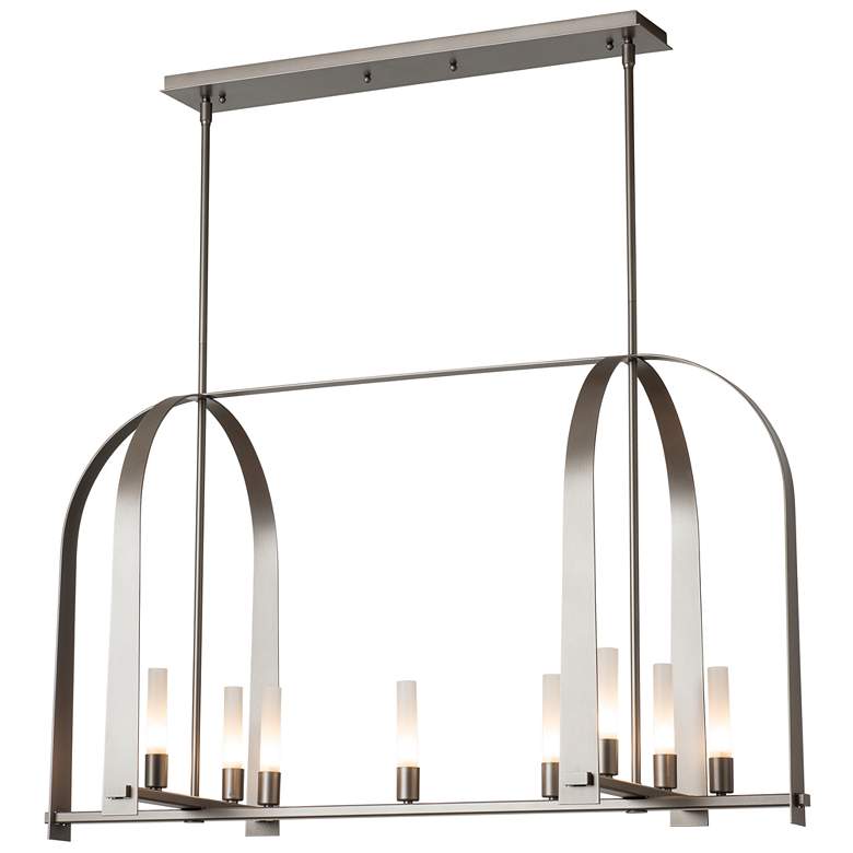 Image 1 Triomphe 17" Wide 9-Light Dark Smoke Linear Pendant
