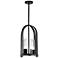 Triomphe 19.5" High Coastal Black Outdoor Lantern w/ Seeded Clear Shad
