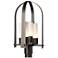 Triomphe 21.5" High Oil Rubbed Bronze Post Light With Opal Glass Shade