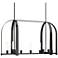 Triomphe 41" Wide 9-Light Oil Rubbed Bronze Linear Pendant w/ Frosted