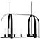 Triomphe 41" Wide Black 9-Light Linear Pendant