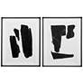 1_Triple Block 31" x 39" Framed Print Set of 2