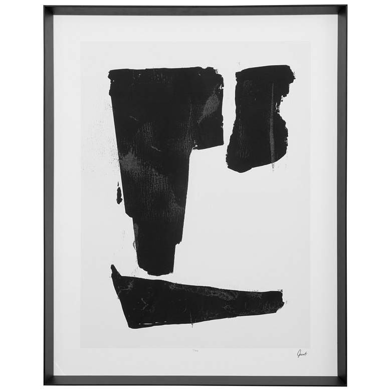 Image 1 Triple Block Print I Black And White Framed Print