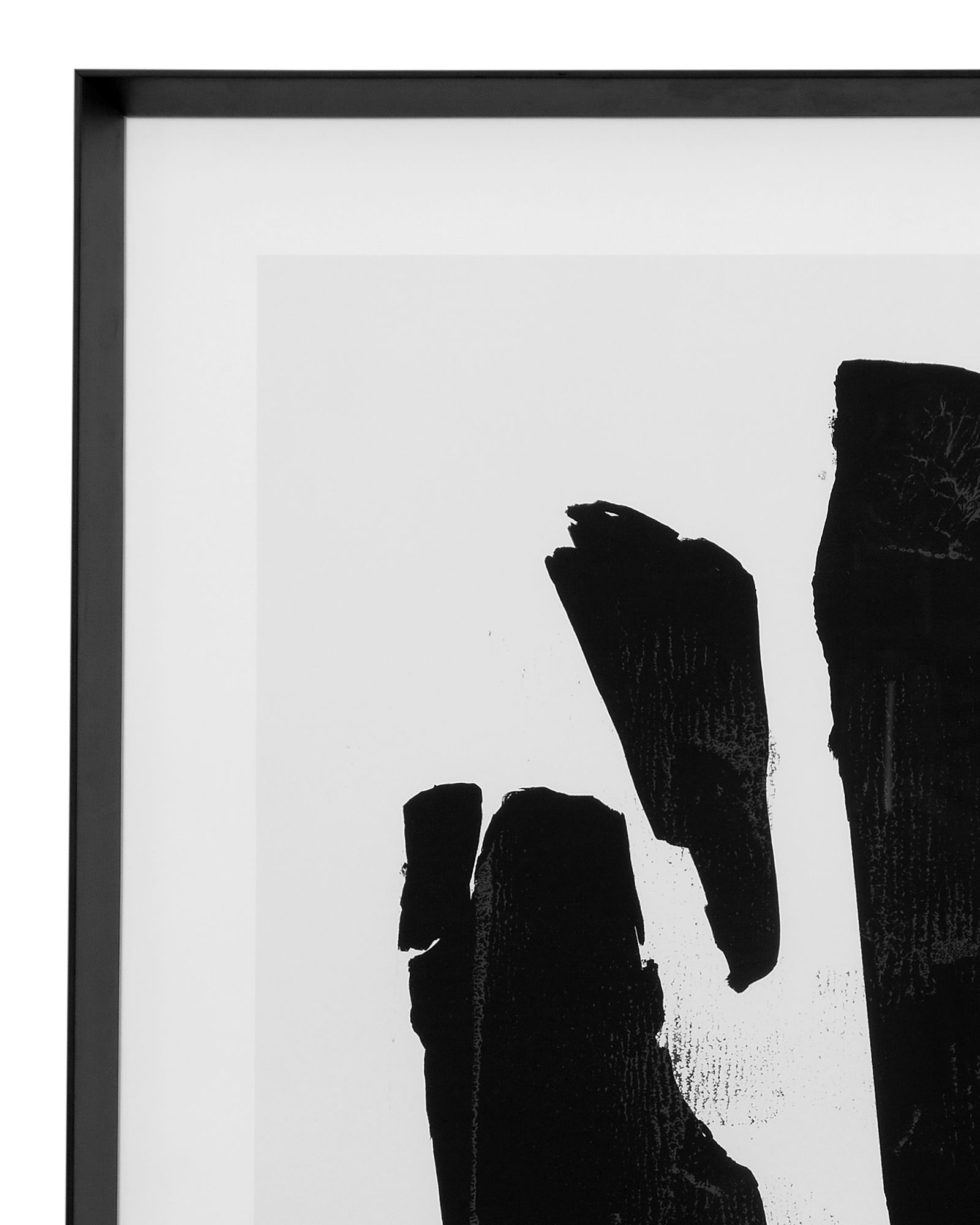 Image 2 Triple Block Print II Black And White Framed Print more views