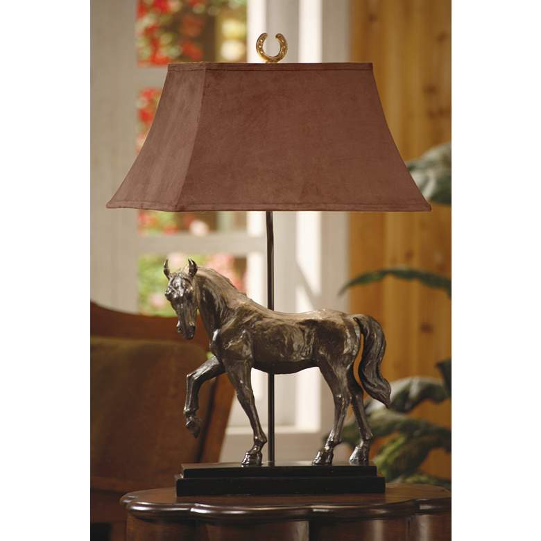 Image 1 Triple Crown Race Horse Table Lamp