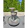 Triple Fluted 36" High Bronze Patina Outdoor LED Fountain