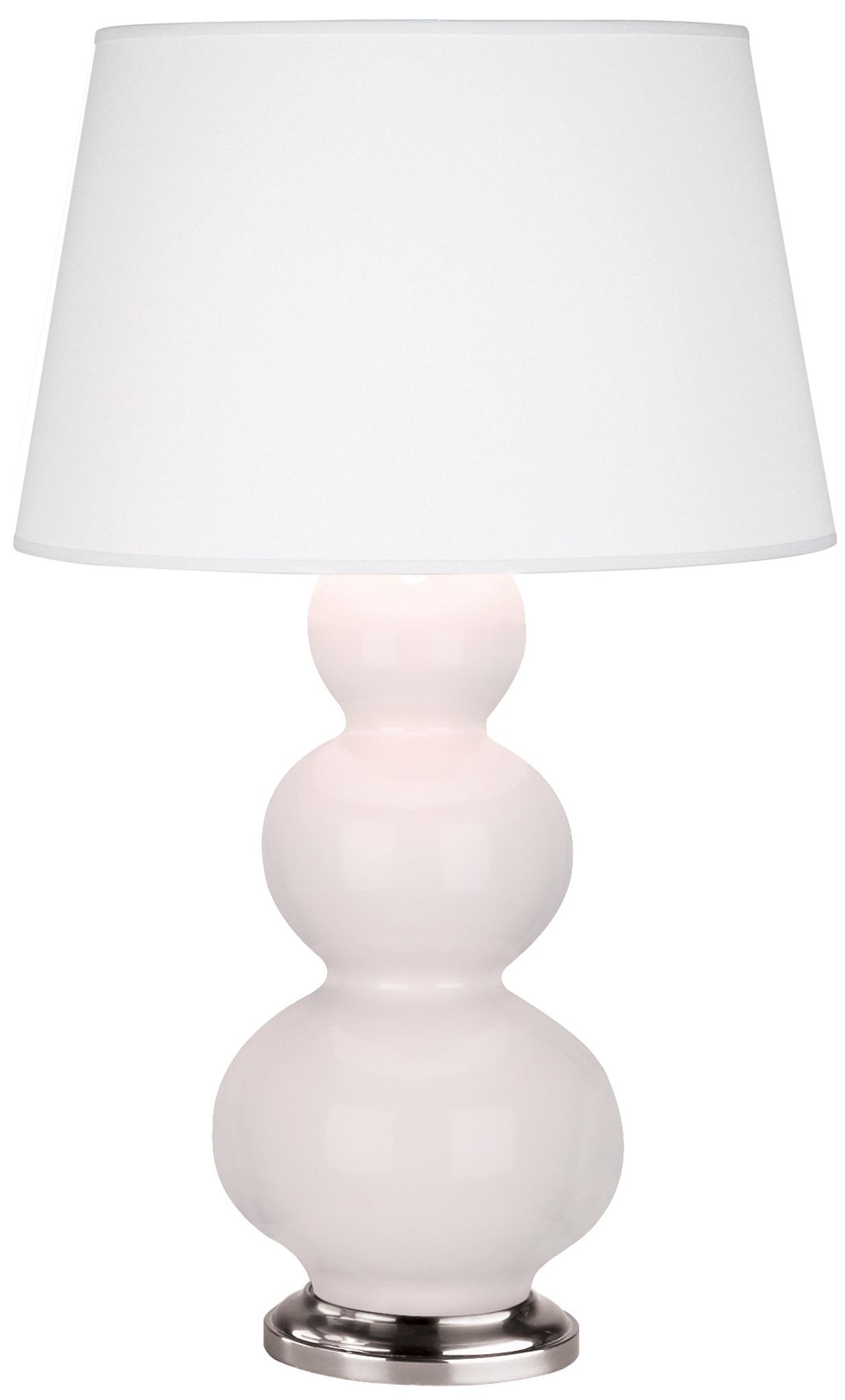 Triple Gourd 32.75"H Rose Water Antique Silver Table Lamp Made to Order