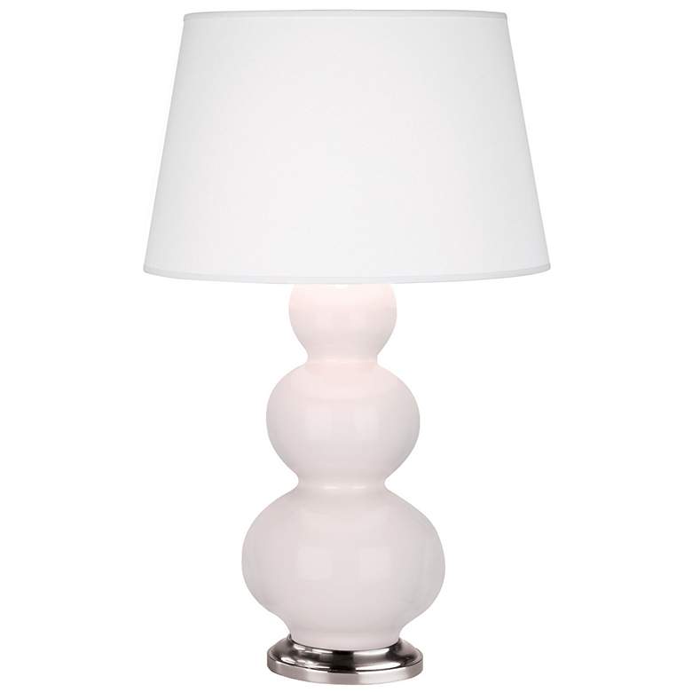 Image 1 Triple Gourd 32.75" High Rose Water Antique Silver Finish Table Lamp