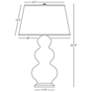 3_Triple Gourd 32.75" High Rose Water Deep Patina Bronze Finish Table Lamp more views