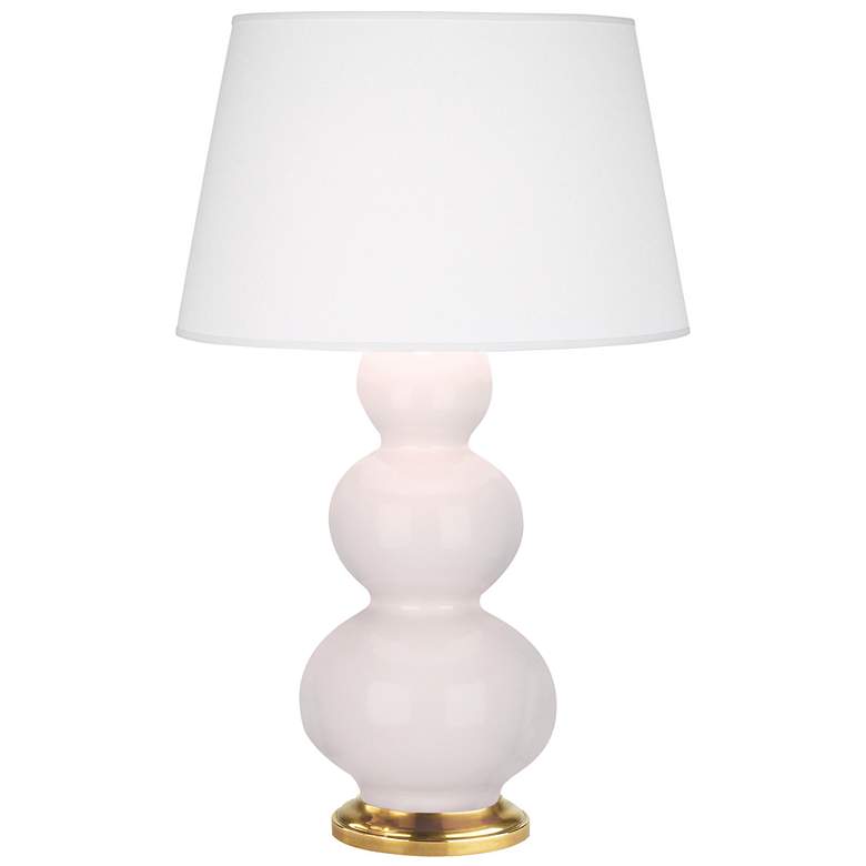 Image 1 Triple Gourd 32.75" High Rose Water Finish Antique Brass Accent Table Lamp