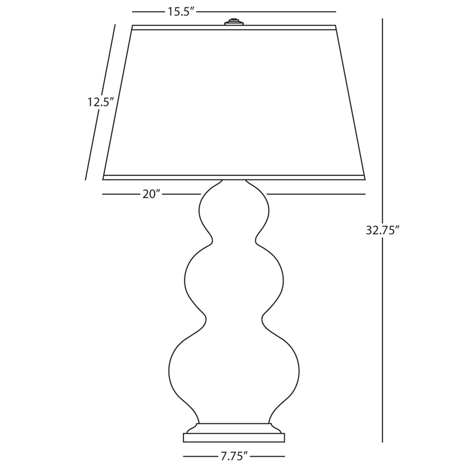 Image 3 Triple Gourd 32.75" High Rose Water Finish Antique Brass Accent Table Lamp more views