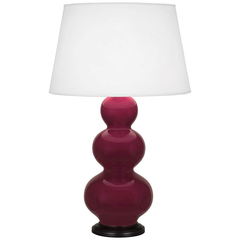 Image 1 Triple Gourd 32.75" High Sugar Plum Deep Patina Bronze Finish Table Lamp