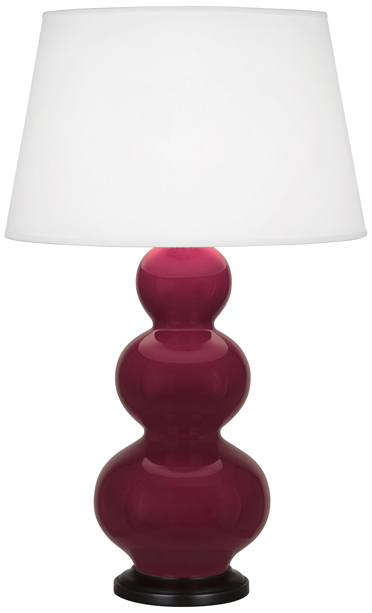 Triple Gourd 32.75"H Sugar Plum Deep Patina Bronze Table Lamp Made to