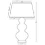3_Triple Gourd 33" High Mint Glazed Finish Lucite Accent Table Lamp more views