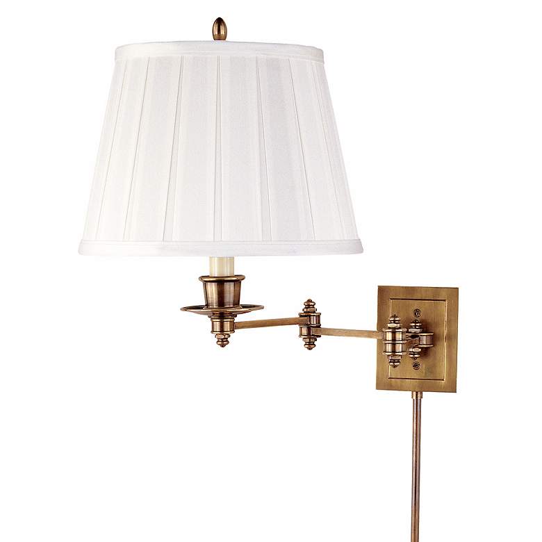 Image 1 Triple Pivot Plug-In Swing Arm Wall Lamp