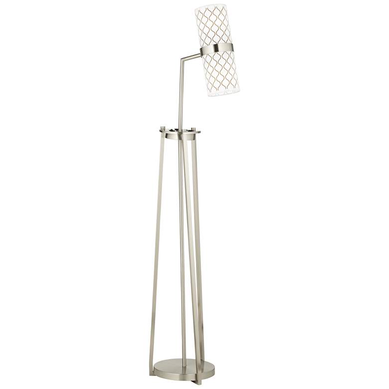 Image 1 Tripod with Outlets and USB Modern Floor Lamp