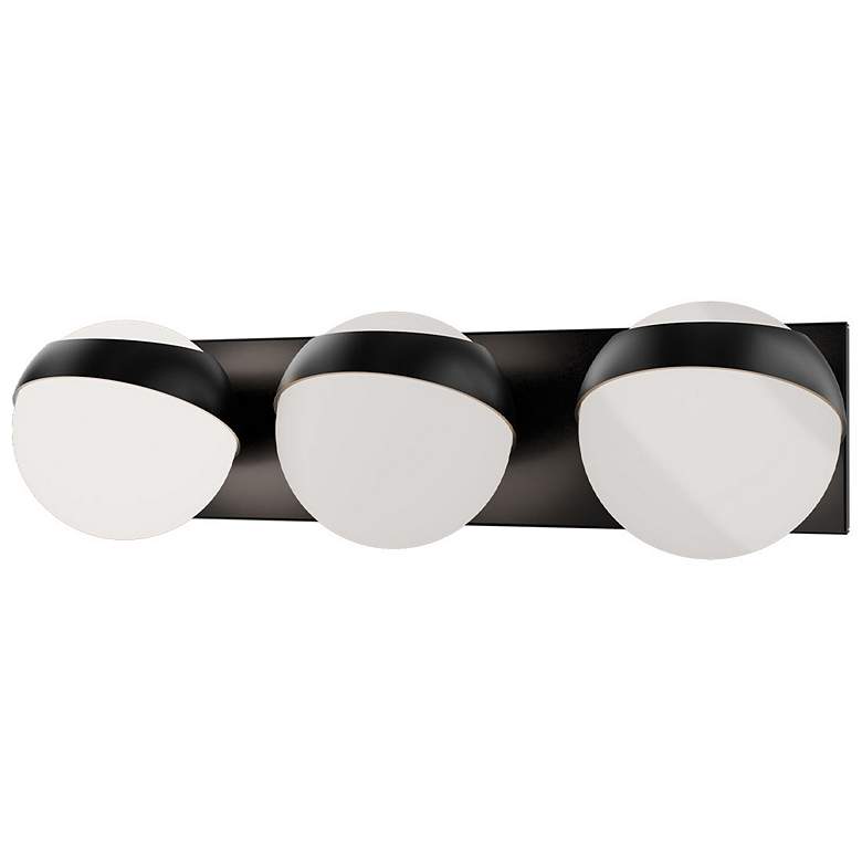 Image 1 Tripoli 4.38"H x 20"W 3-Light Bath Vanity & Wall Light in Black