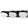 Tripoli 4.38"H x 20"W 3-Light Bath Vanity & Wall Light in Black