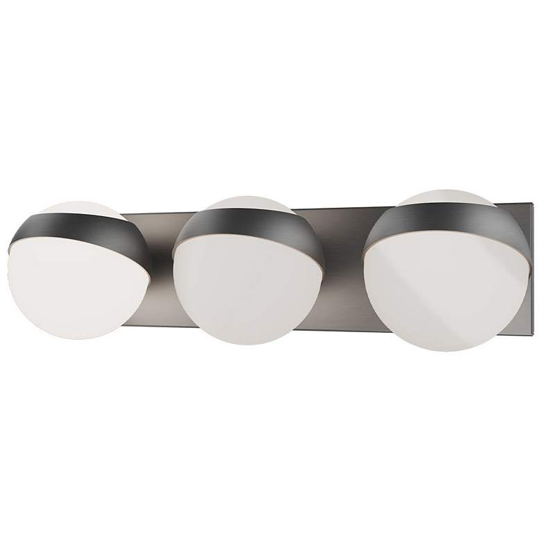 Image 1 Tripoli 4.38"H x 20"W 3-Light Bath Vanity & Wall Light in Brushed Nickel