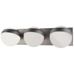 Tripoli 4.38"H x 20"W 3-Light Bath Vanity & Wall Light in Brushed Nickel