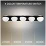2_Tripoli 4.5"H x 33"W 5-Light Bath Vanity & Wall Light in Black more views