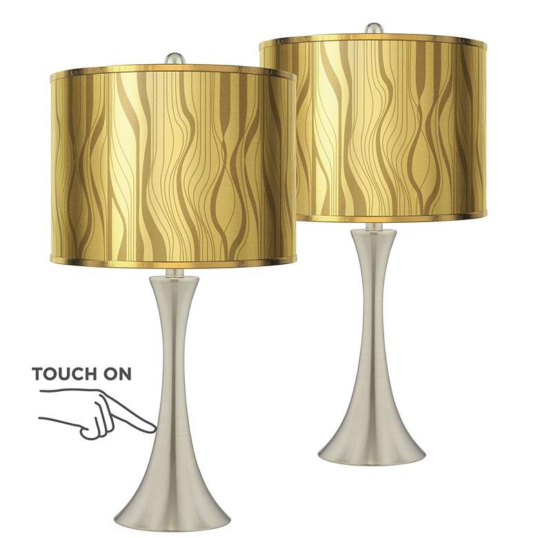 Image 1 Trish Touch Table Lamps with Gold Shades by Inspire Me Home - Set of 2