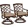 Trisha Yearwood Coffee Outdoor Rocking Dining Chair Set of 2