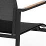 Tristan Black Aluminum Outdoor Stackable Armchair