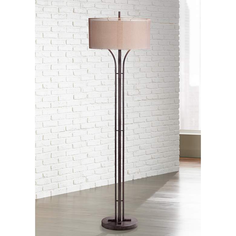 Image 2 Tristan Deep Bronze Floor Lamp with Smart Socket