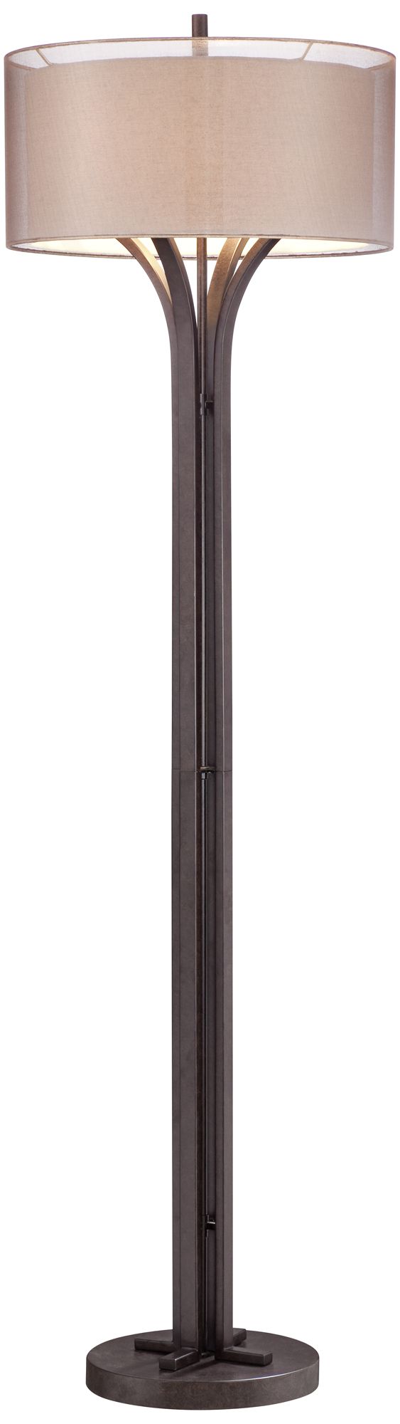 Tristan Deep Bronze Floor Lamp with Smart Socket in scene