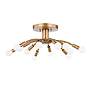 1_Tristan Patina 25" Wide Brass 12-Light Ceiling Light