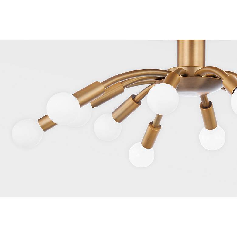 Image 3 Tristan Patina 25" Wide Brass 12-Light Ceiling Light more views