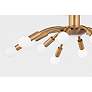 3_Tristan Patina 25" Wide Brass 12-Light Ceiling Light more views