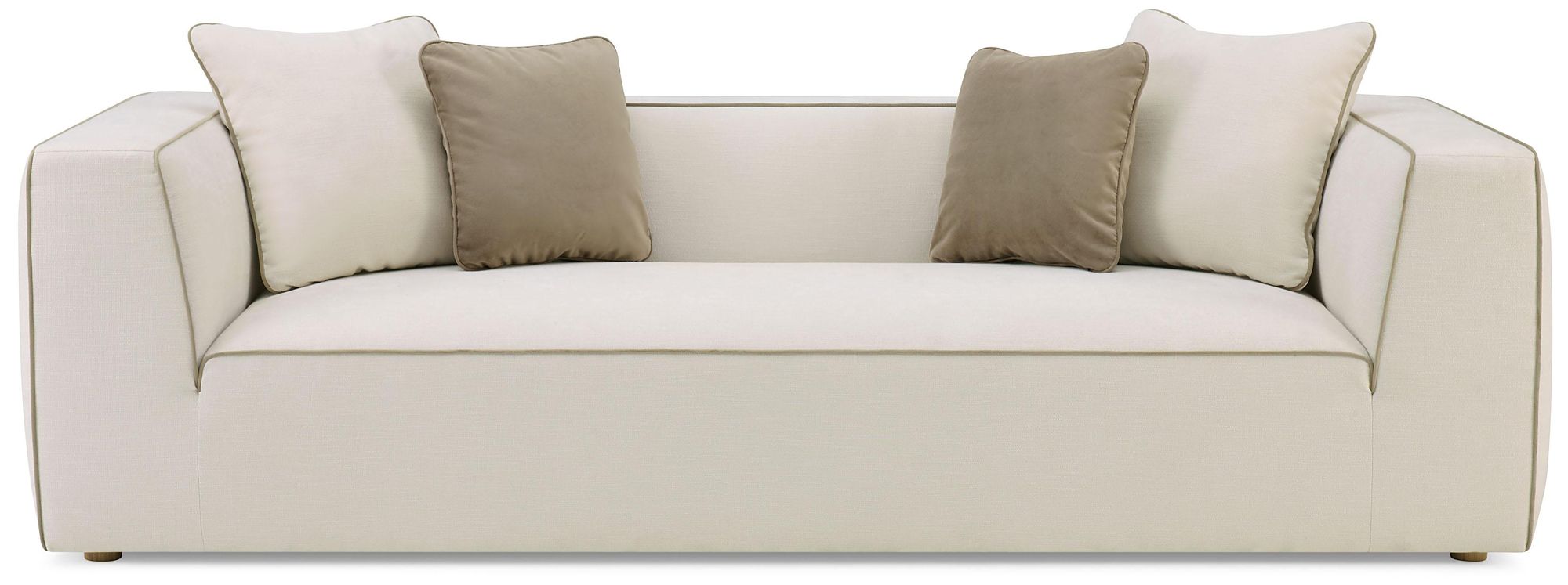 Image 2 Tristine 96" Cream Linen Sofa