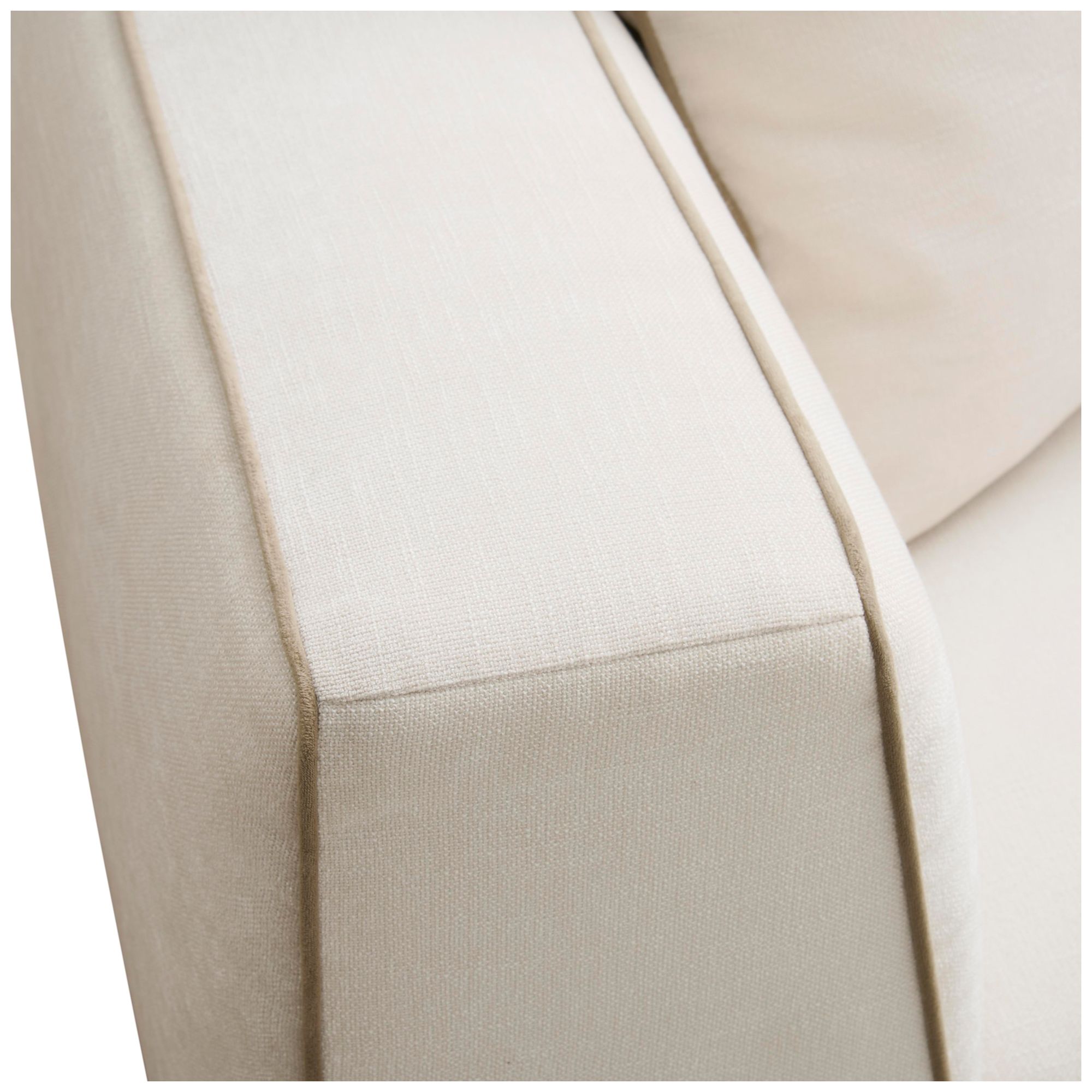 Image 5 Tristine 96" Cream Linen Sofa more views