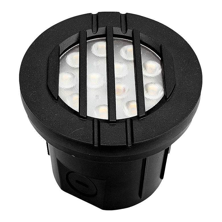Image 1 Triton 4" Wide Black LED Louver Landscape Well Light