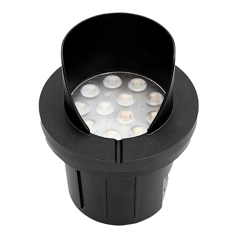 Image 1 Triton 4" Wide Black LED Shroud Landscape Well Light