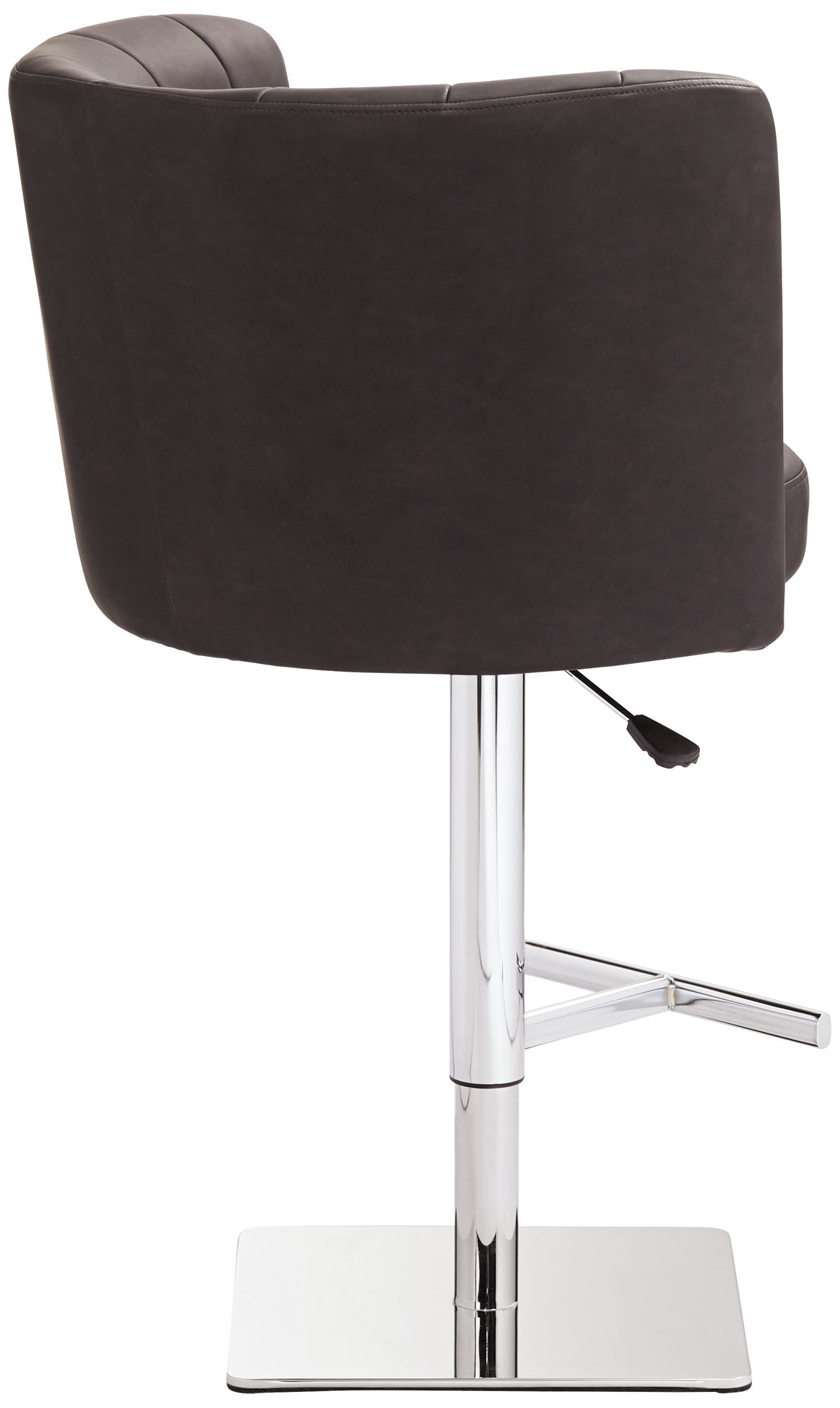 Triton Brown Faux Leather Swivel Adjustable Bar Stool