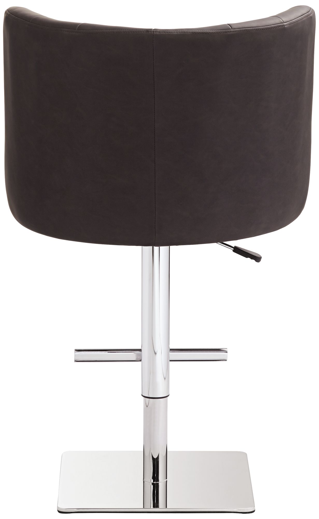 Triton Brown Faux Leather Swivel Adjustable Bar Stool