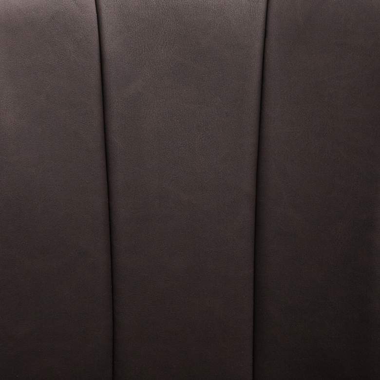 Image 2 Triton Brown Faux Leather Swivel Adjustable Stools Set of 2 more views
