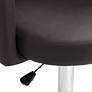 4_Triton Brown Faux Leather Swivel Adjustable Stools Set of 2 more views