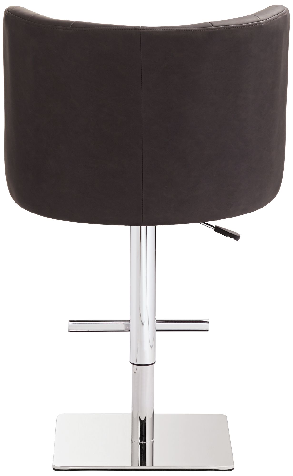 Triton Brown Faux Leather Swivel Adjustable Stools Set of 2