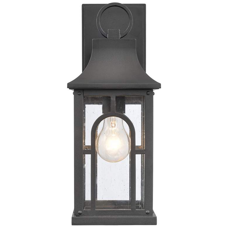 Image 1 Triumph 14.5 inch High 1-Light Outdoor Sconce - Textured Black